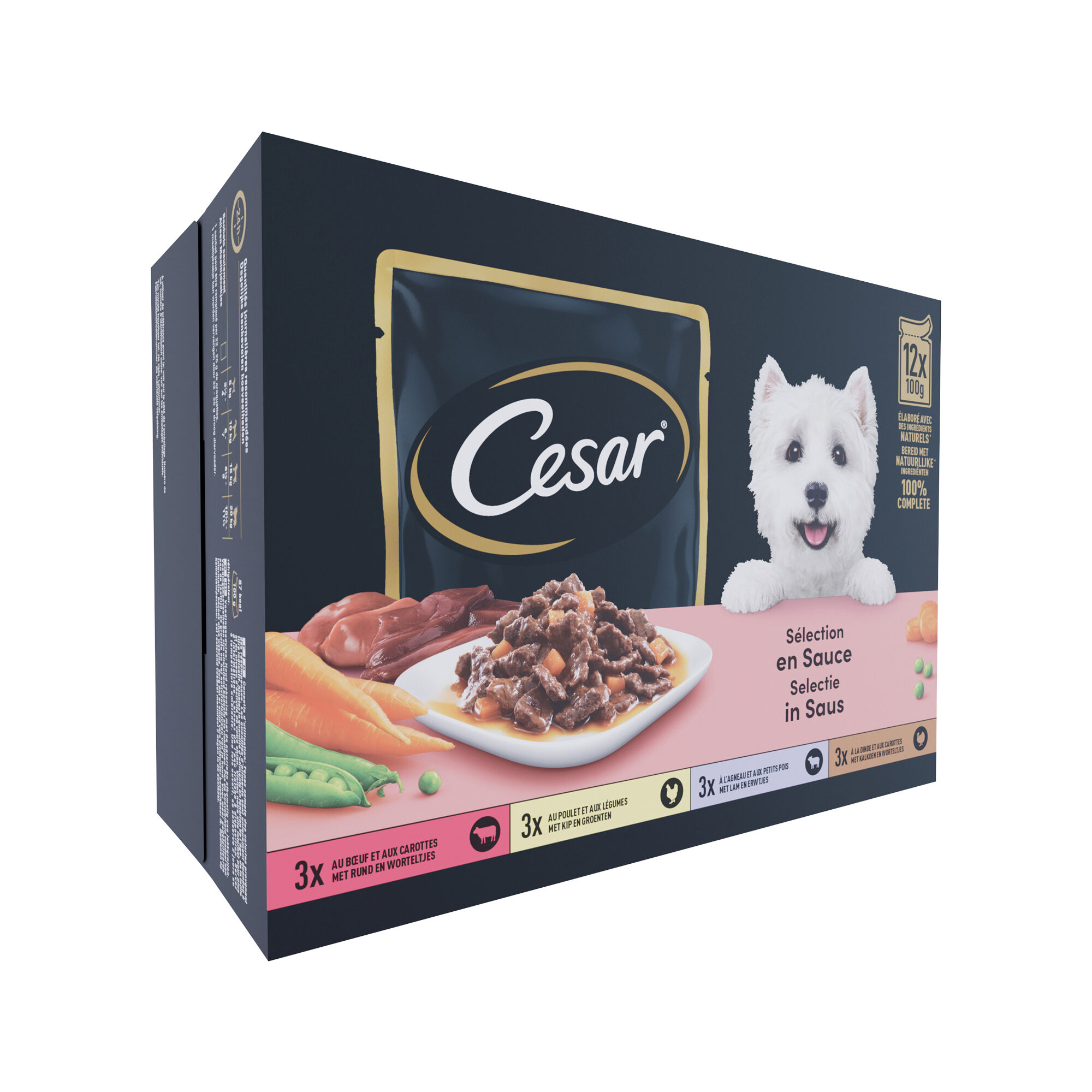 Cesar Selection in Sauce - Multipack - 12 x 100 g