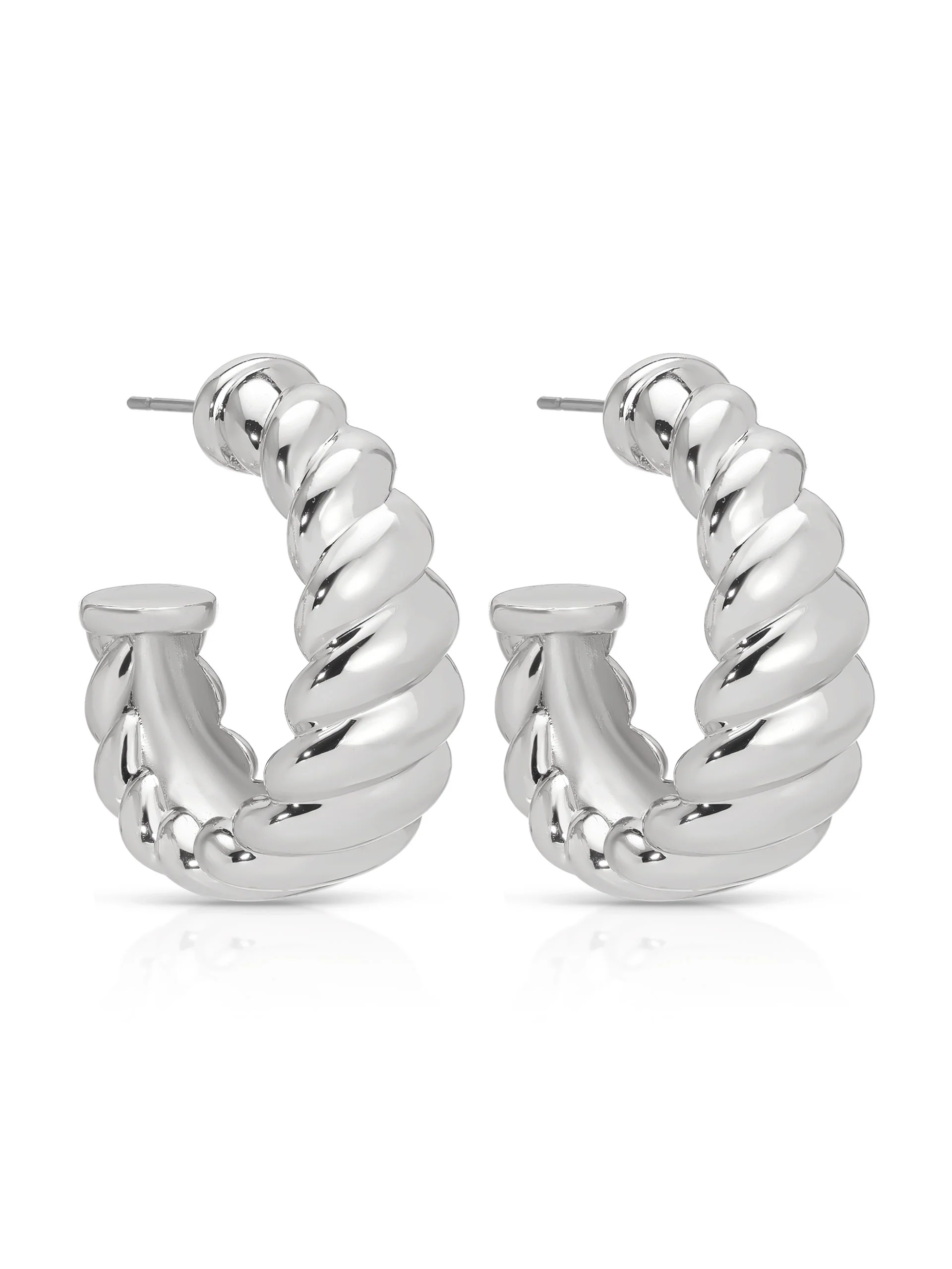 Modern Ribbed Hoops