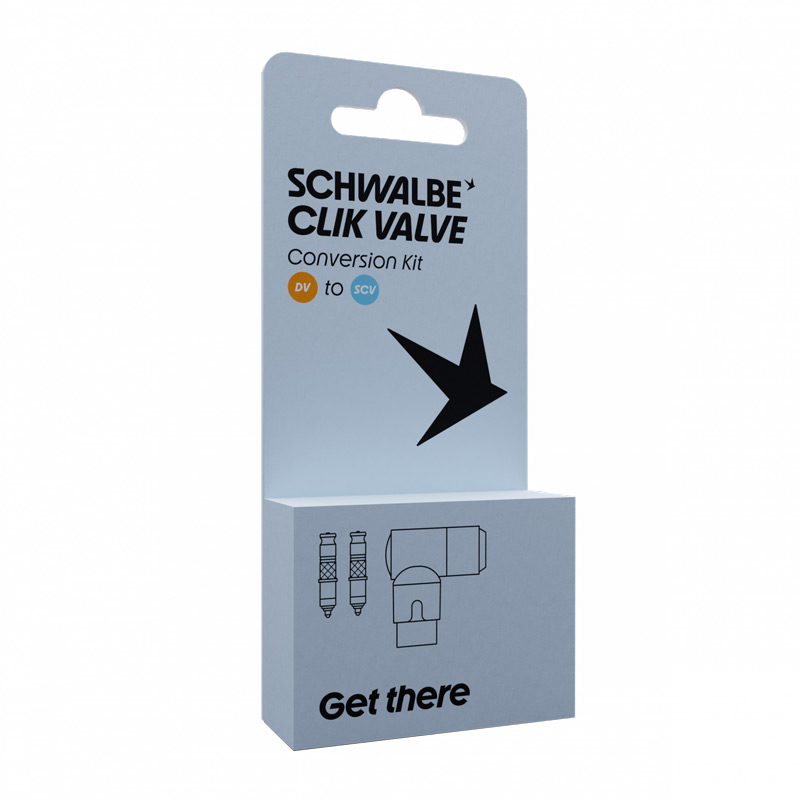Schwalbe Clik Valve - Conversion Kit - DV-SCV - 2 Valves & Pump Head