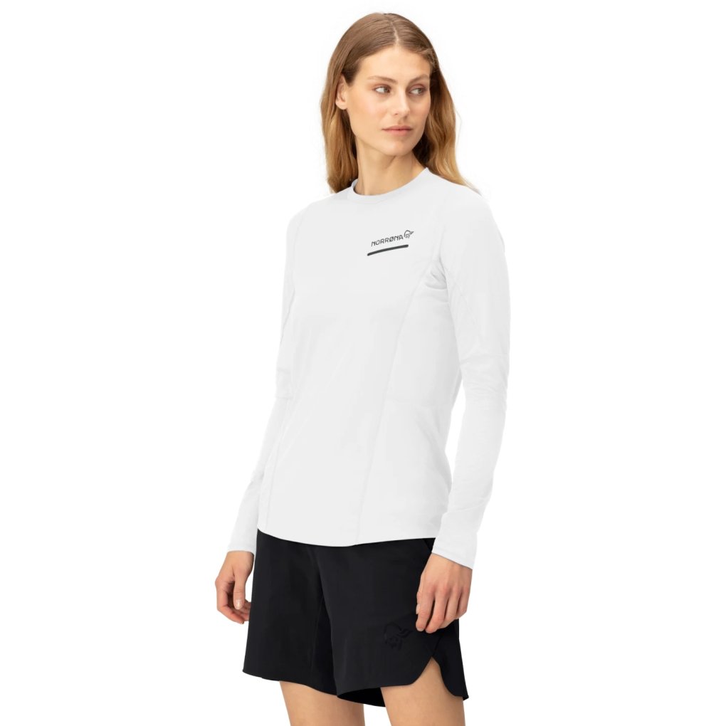 Norrona senja equaliser lightweight Long sleeve Women - Snow White