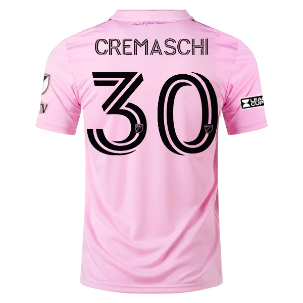 Inter Miami Benjamin Cremaschi Home Jersey 23/24 w/ MLS + Leagues Cup Patch + Match Details (True Pink/Black)