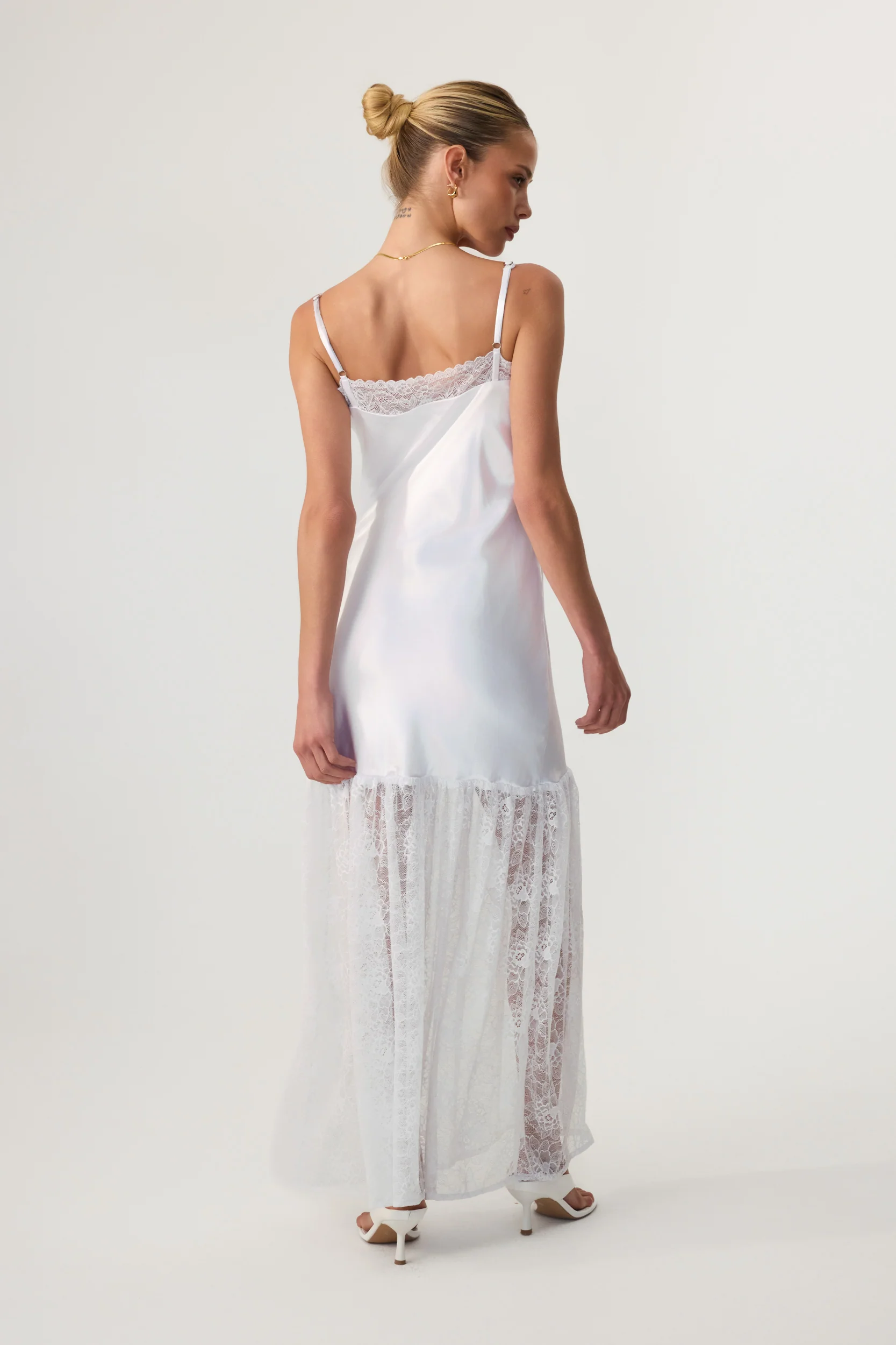 Catalina Maxi Dress White - Eco-Certified