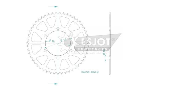 Couronne Esjot 51 dentsRef : ESJO00101A / 12113075