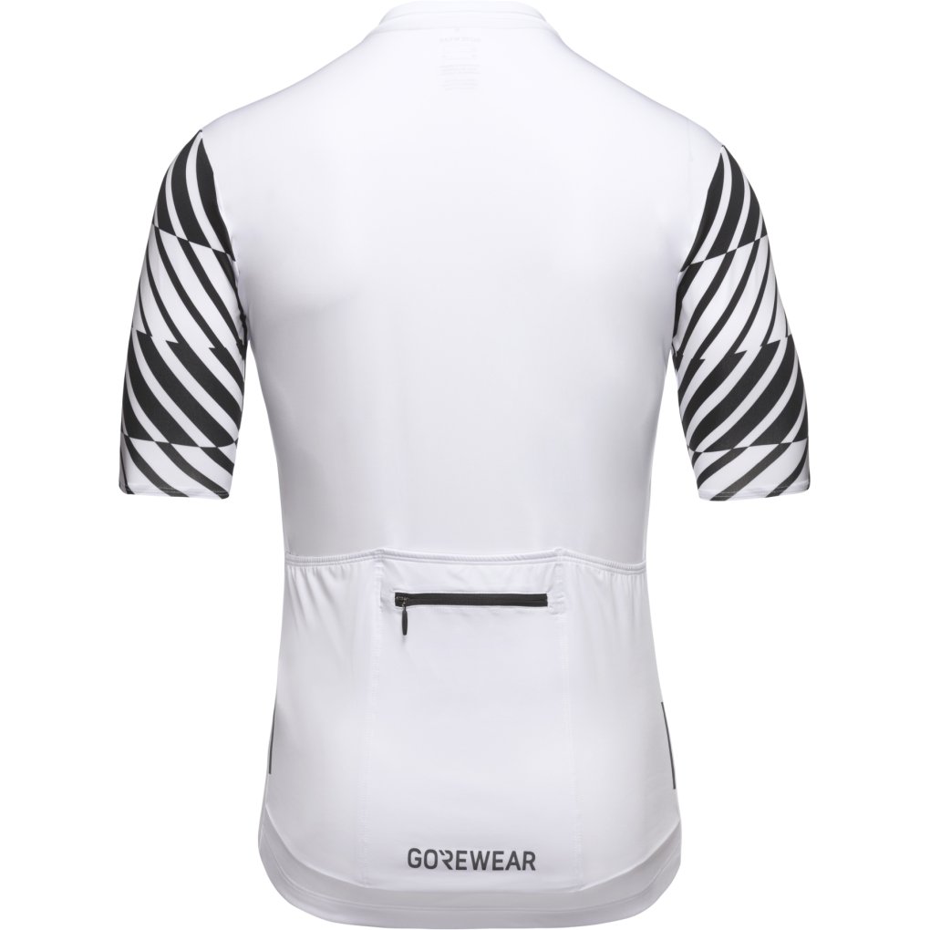 GOREWEAR Swiftride Optical Short Sleeve Jersey Men - white/black 0199
