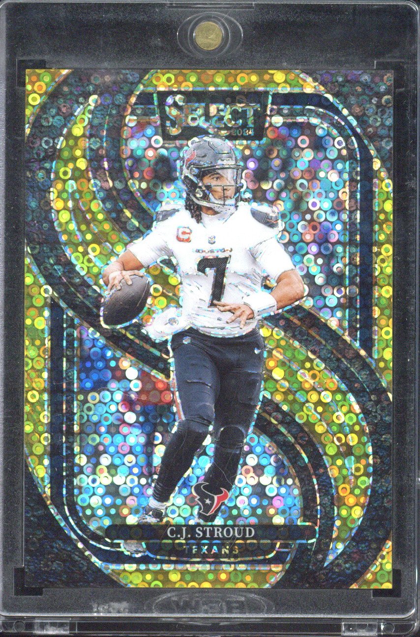 2024 Panini Select C.J. Stroud Gold Disco Prizm /10 #128