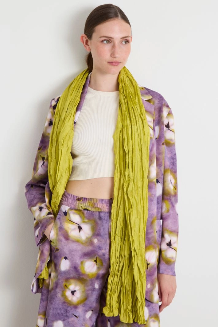 Silk stole - LIME