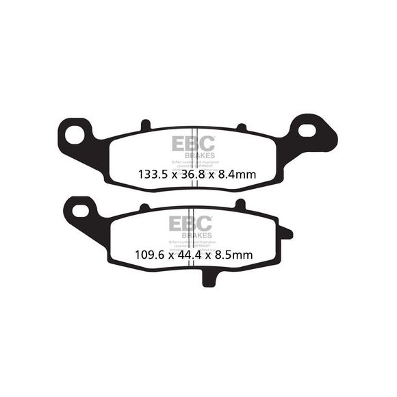 EBC Sinter Metal Front/Left Brake Pads (model-specific)Ref: FA229HH