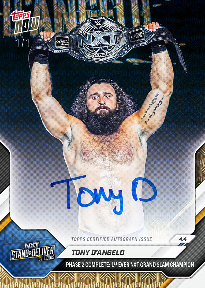 Tony D'Angelo - 2026 WWE Topps NOW® - Card 35 - PR: 615