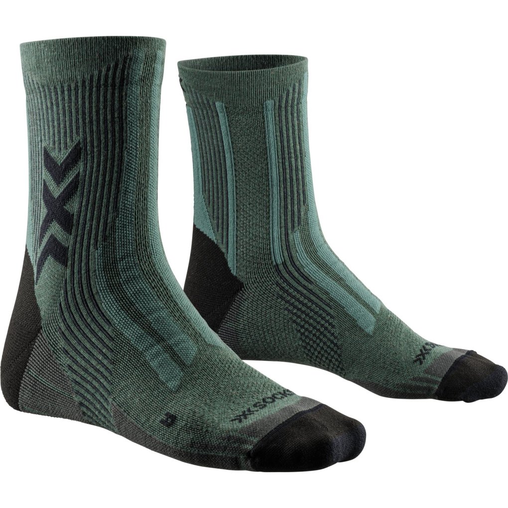 X-Socks Hike Perform Natural Ankle Socks - dark sage/black