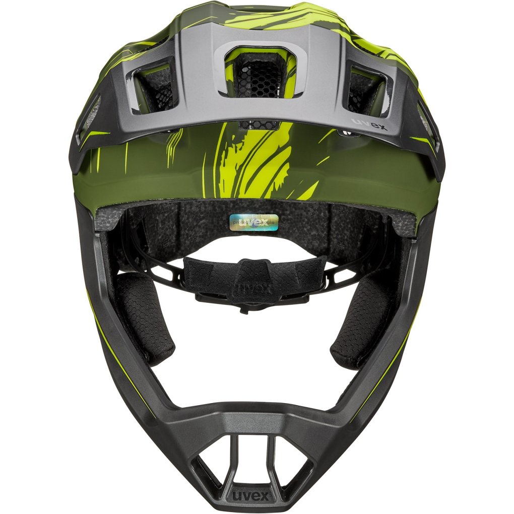 Uvex react jr. Fullface Bike Helmet Kids - dark olive matt
