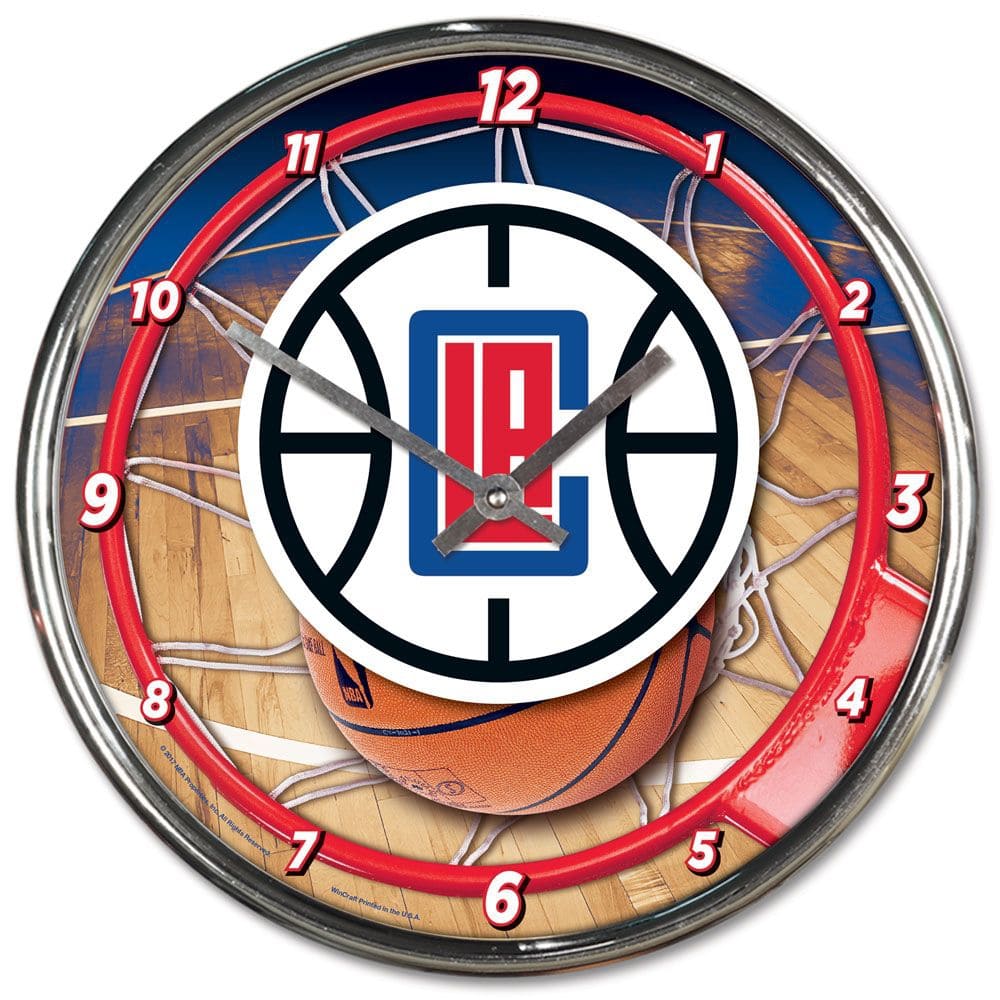 Los Angeles Clippers WinCraft Chrome NBA Wall Clock