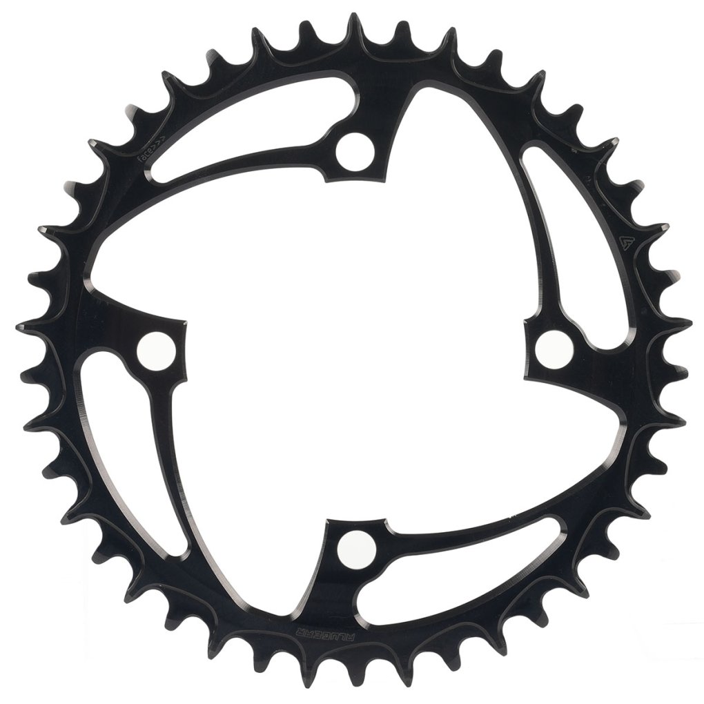 Alugear Narrow Wide Chainring - 104 BCD - 4-Bolt - black