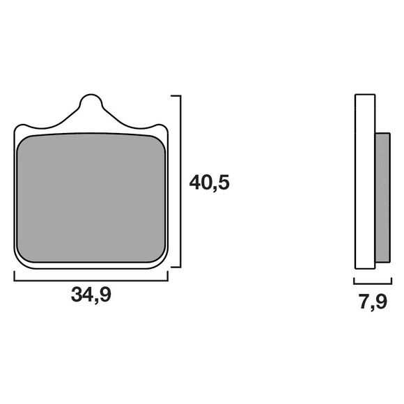 Plaquettes de freins Brembo modéle LA Sinter Métal Fritté AvantRef : 07BB33LA