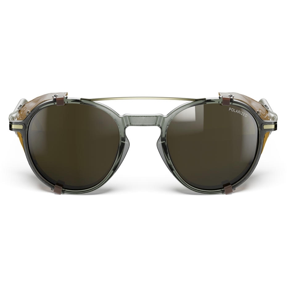 Julbo Legacy Sunglasses - Light Gray/Gold - Silver Flash Spectron 3 Polarized