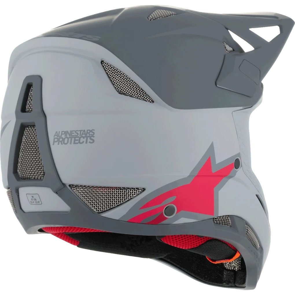 Alpinestars Missile Tech Helmet - Racer - light gray/dark gray matt