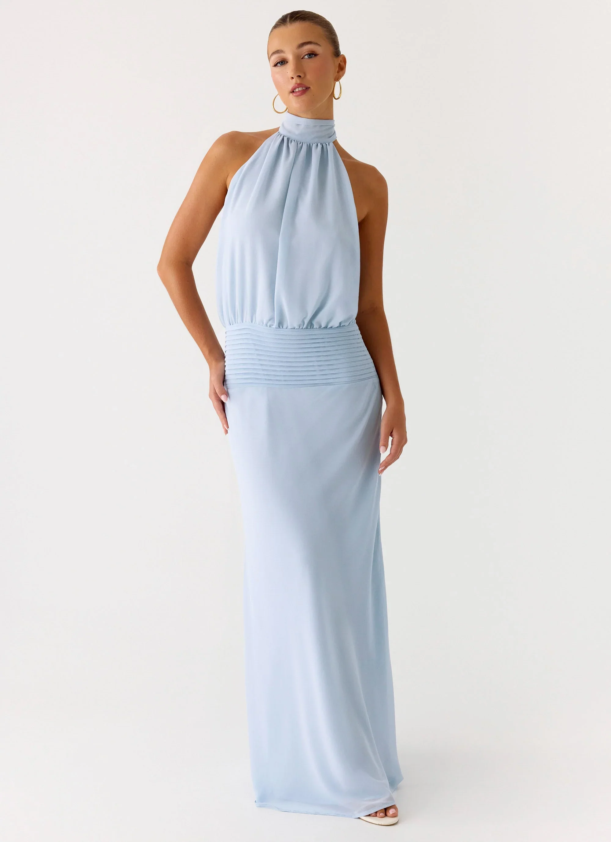 Lalia Maxi Dress - Pale Blue