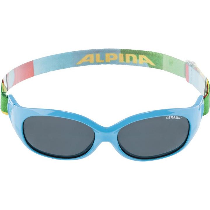 Alpina Sports Flexxy Glasses Kids - cyan-puzzle/CERAMIC black