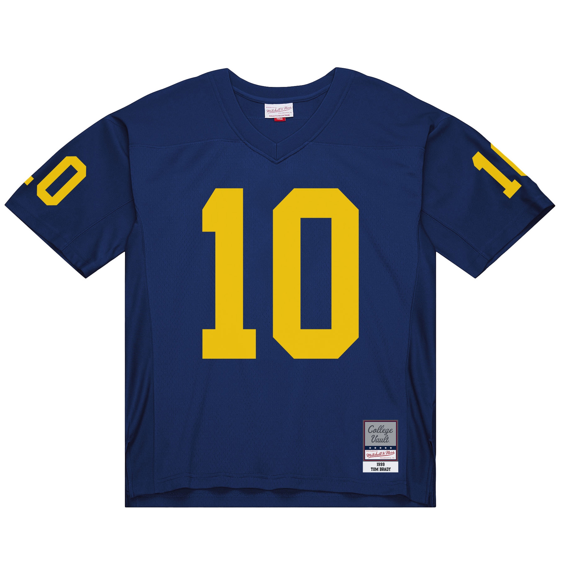Tom Brady #10 Michigan Wolverines 1999 Legacy NCAA Jersey Navy
