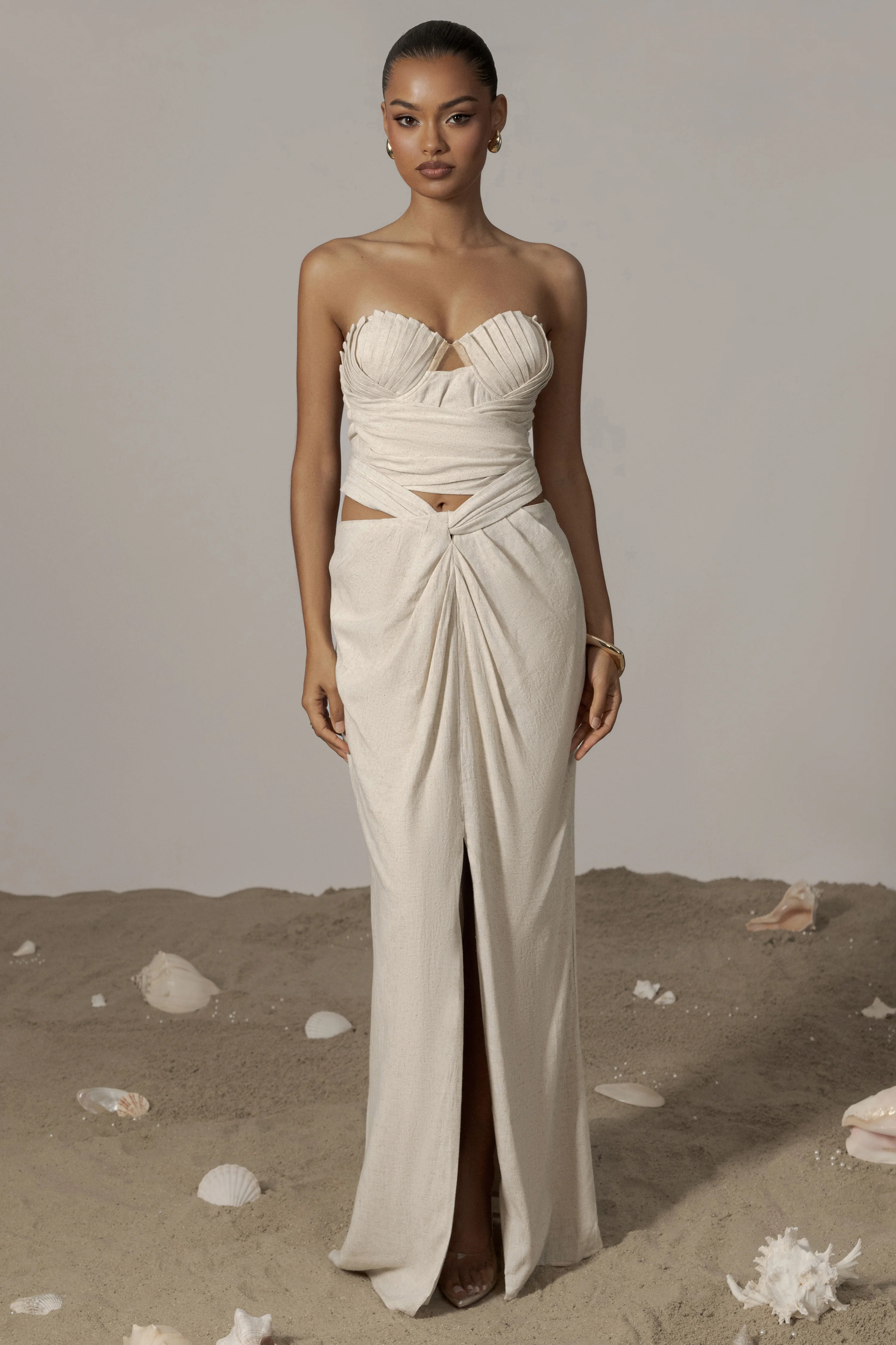 Natural Dreamland Linen Skirt