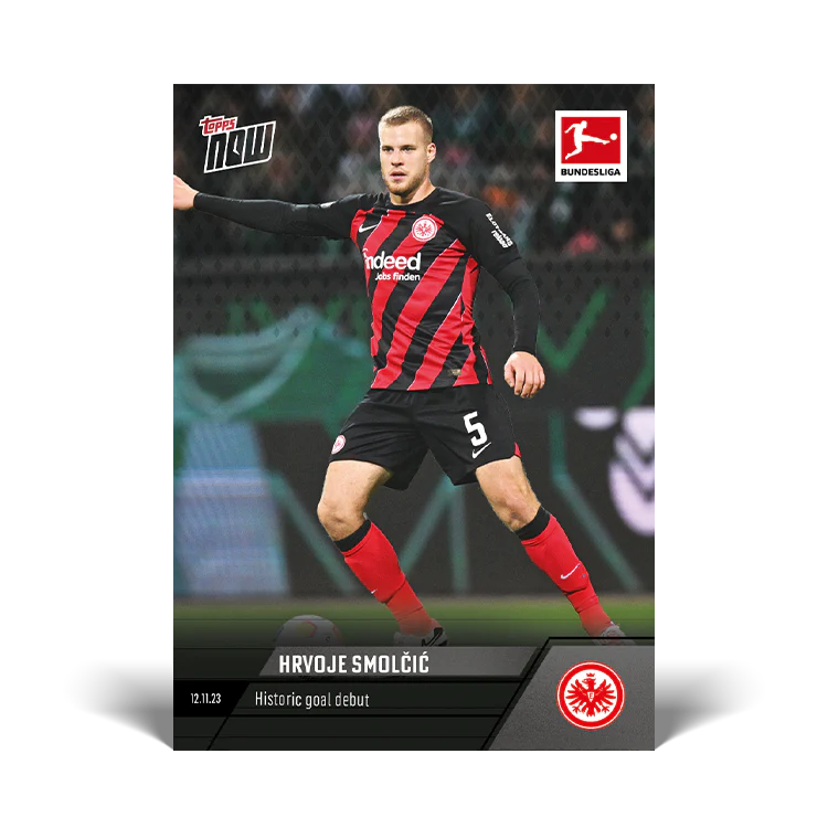 Topps UK - Hrvoje Smolčić - Historic goal debut - Bundesliga TOPPS NOW® Card #69