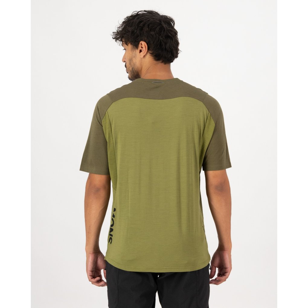 Mons Royale Diversion Merino Bike Short Sleeve Jersey Men - fern / olive