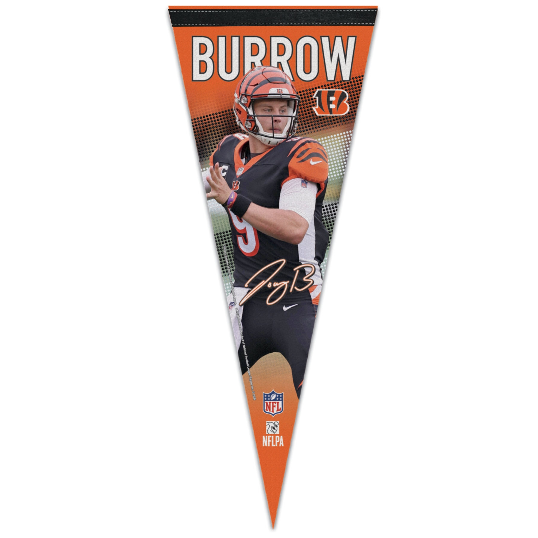 Joe Burrow Cincinnati Bengals Player Premium WinCraft NFL Pennant
