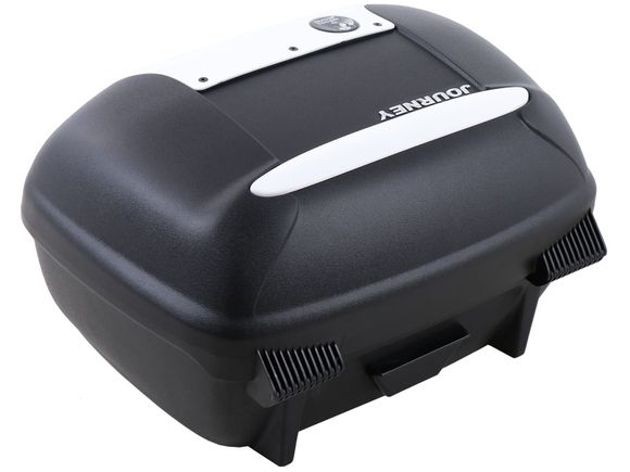 Top case Hepco & Becker Journey 42 - capot blanc - noir UniverselRef : HBE03405A / 610085 00 03