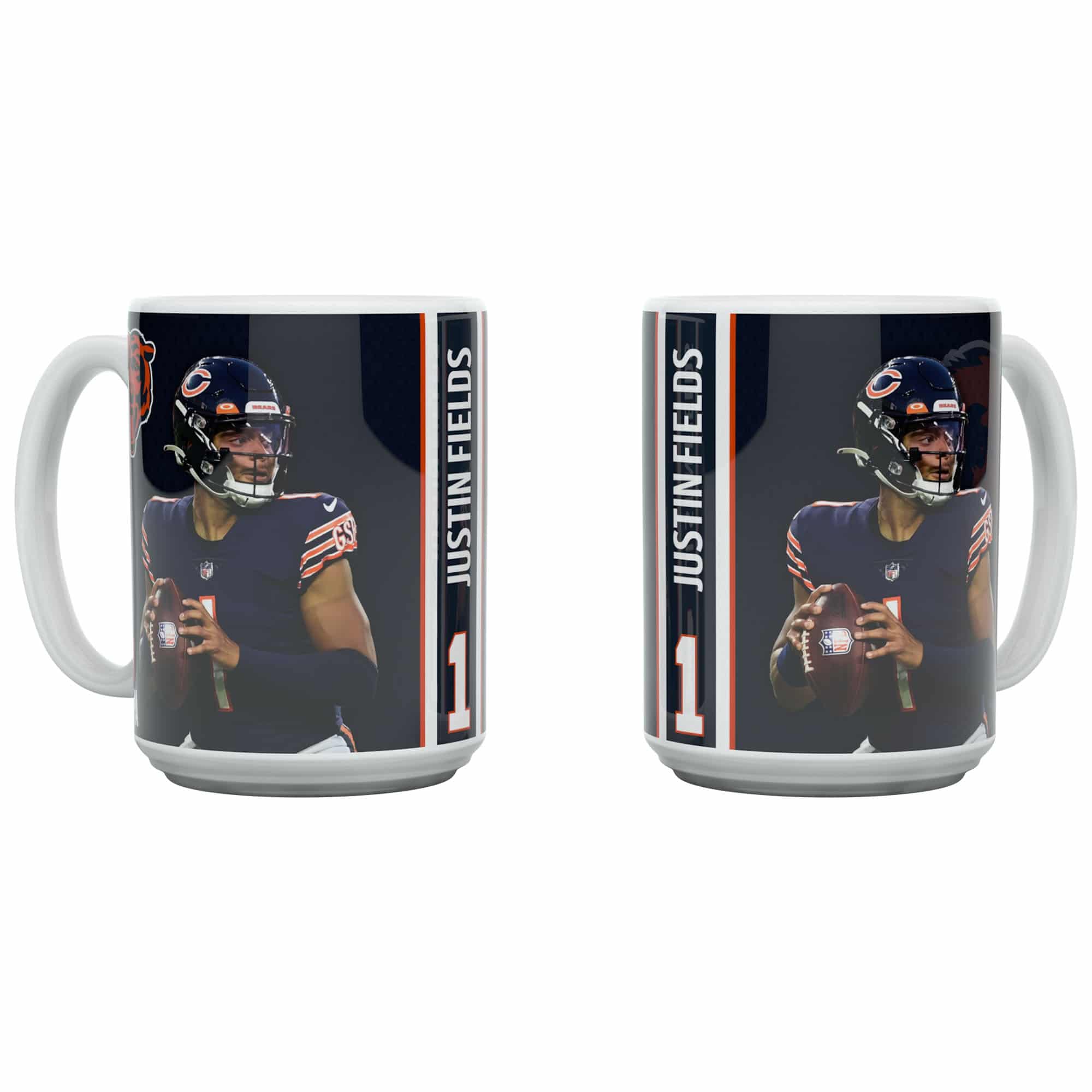 Justin Fields Chicago Bears Jumbo Mug (450 ml)