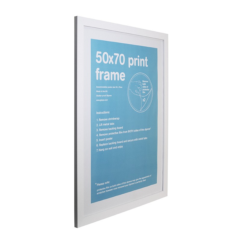 MDF White Frame (50 x 70 cm)