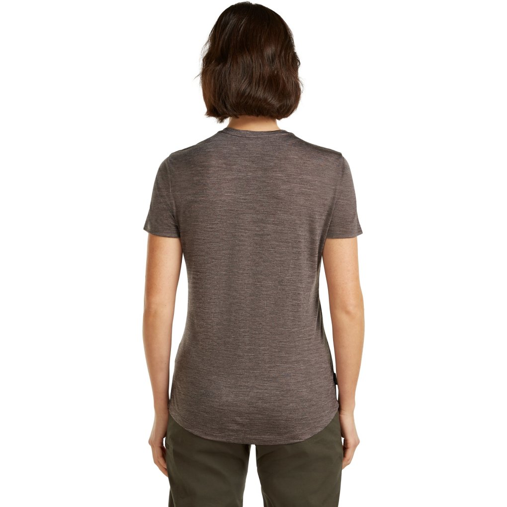 Icebreaker Merino 125 Cool-Lite™ Sphere III Short Sleeve Tee Women - Bittersweet Hthr