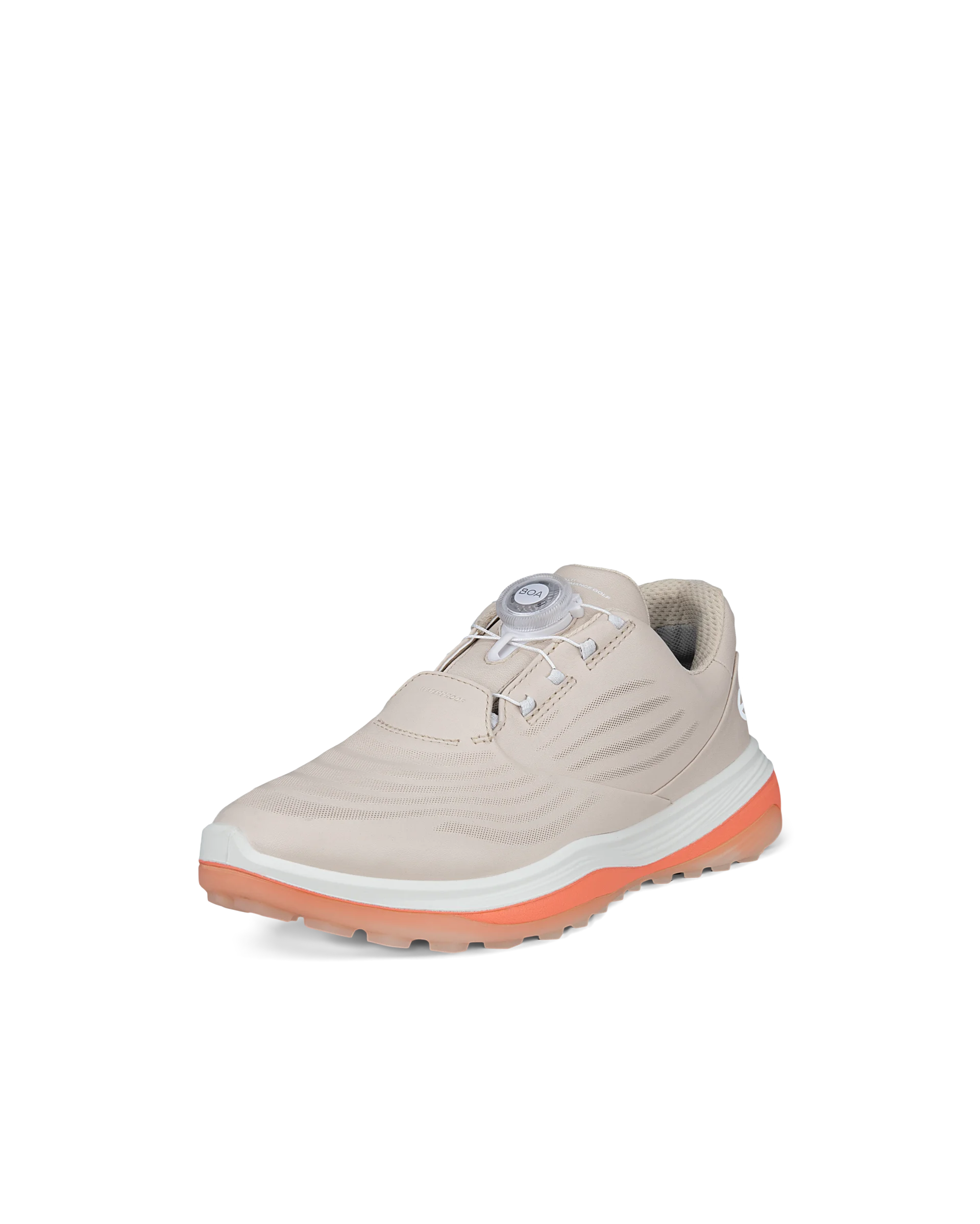 ECCO W GOLF LT1 Damen Wasserdichte Golfschuh aus Leder Beige
