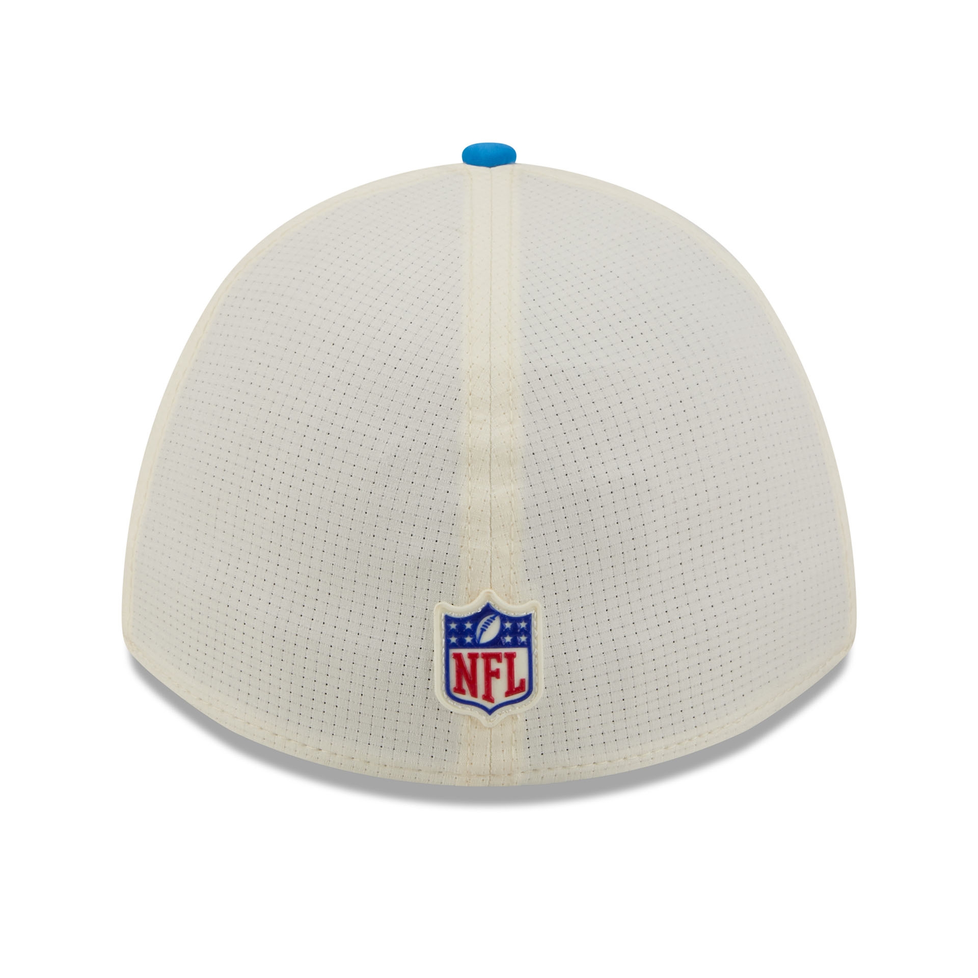 Detroit Lions Historic Logo 2026 NFL Training Camp 39THIRTY Flex Cap Cream/Blue