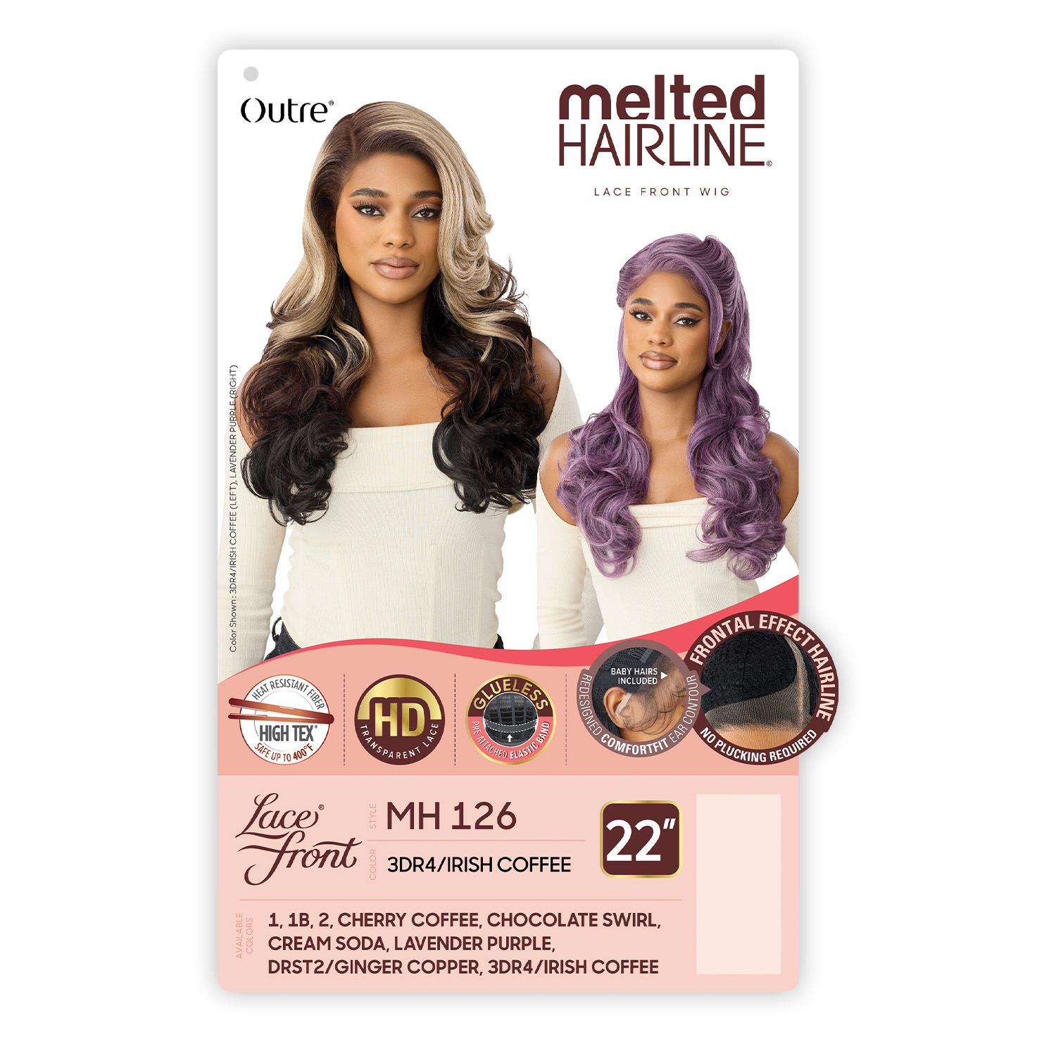 Outre HD Lace Front Wig Melted Hairline Glueless MH 126