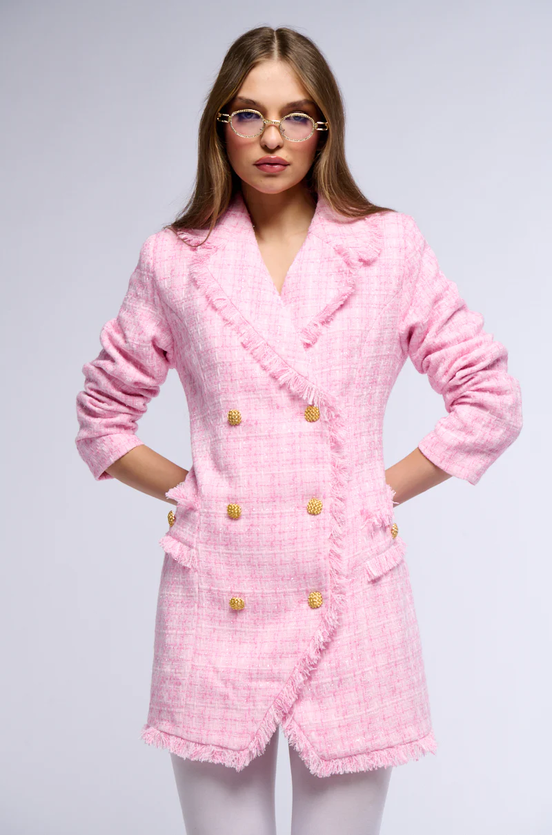 Cora Tweed Blazer Mini Dress