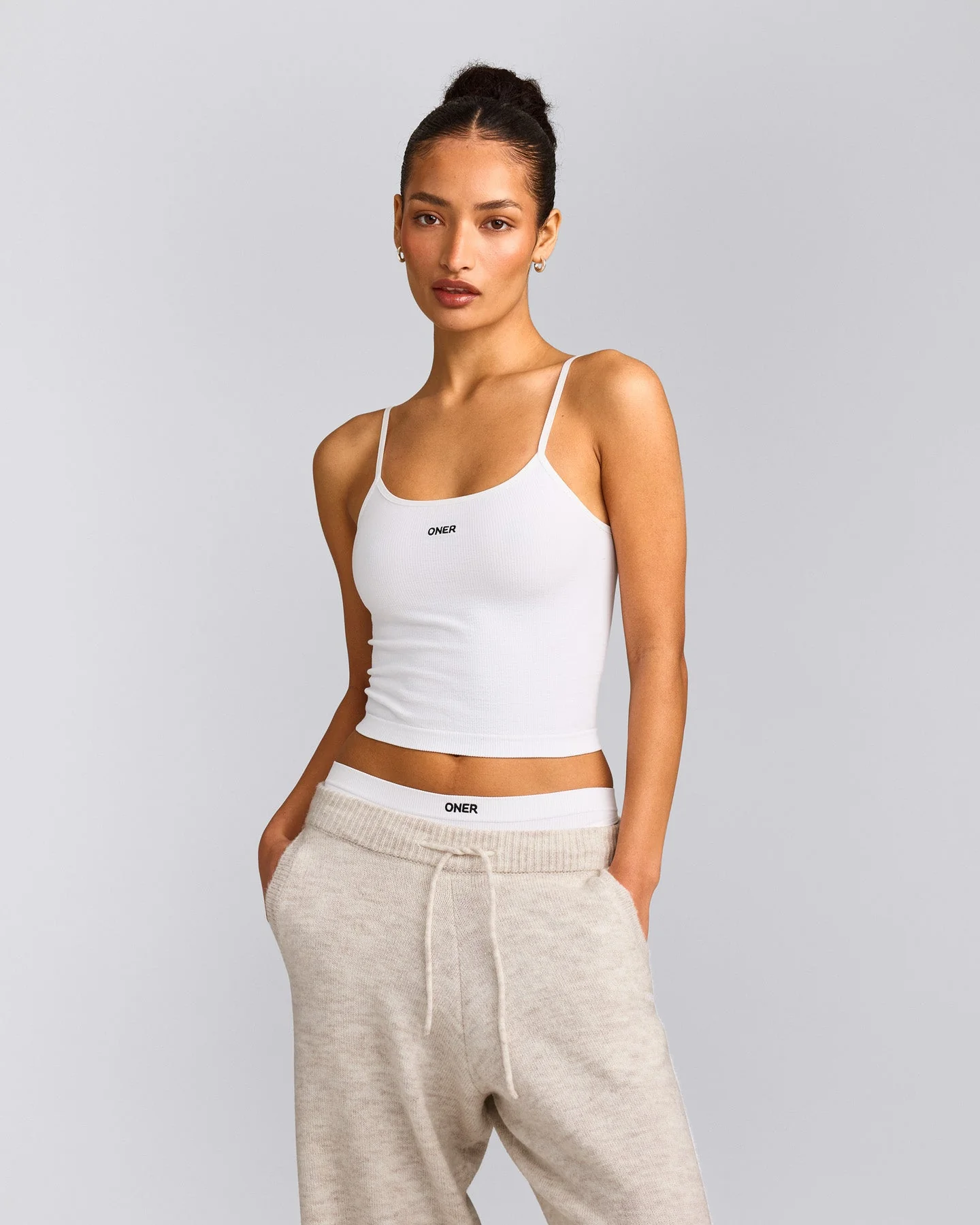 Seamless Strappy Vest | White