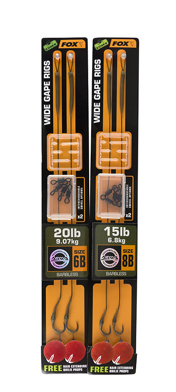 Fox EDGES™ Wide Gape Ready Rigs - Weedy Green