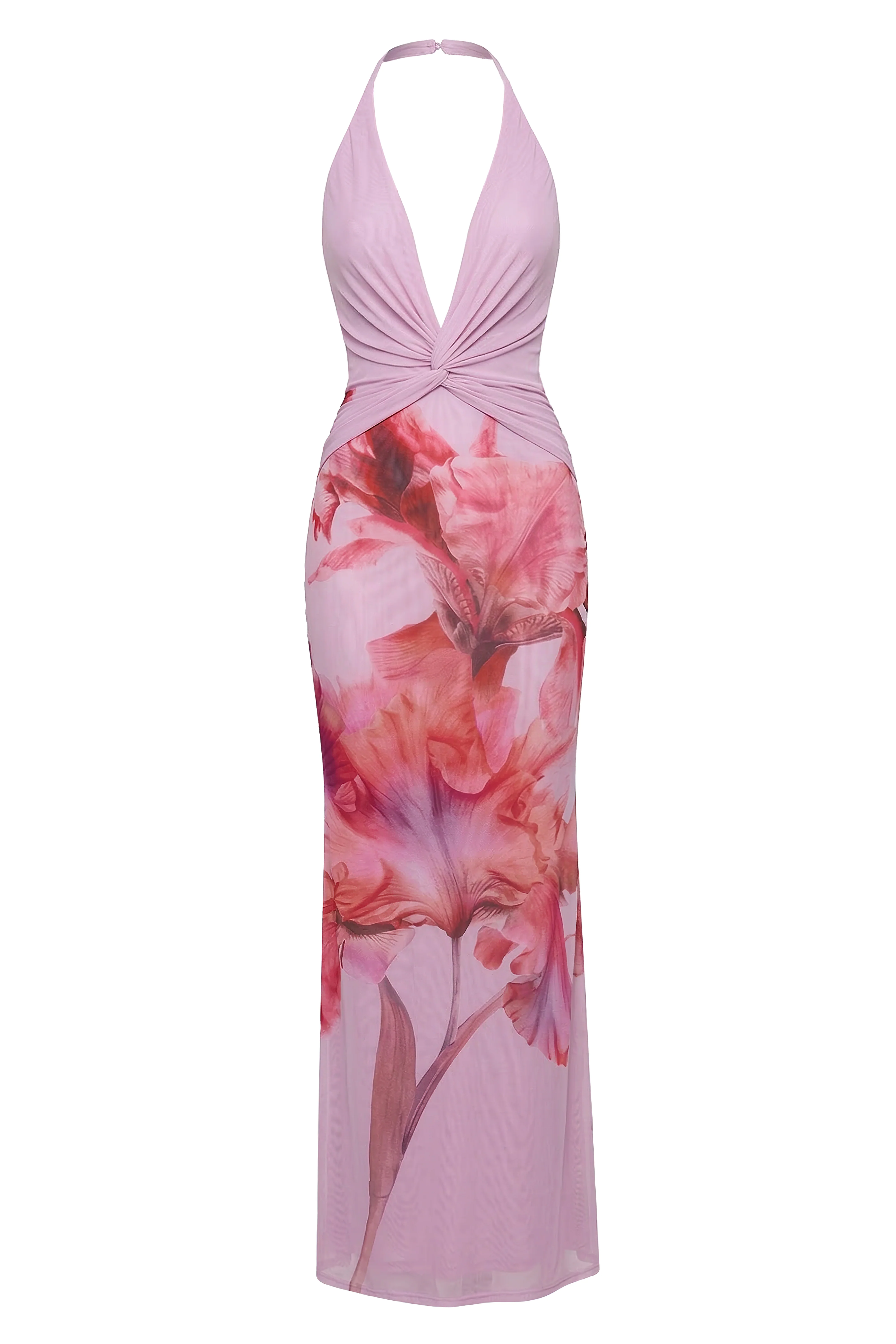 Pink Floral Coastal Bloom Maxi Dress