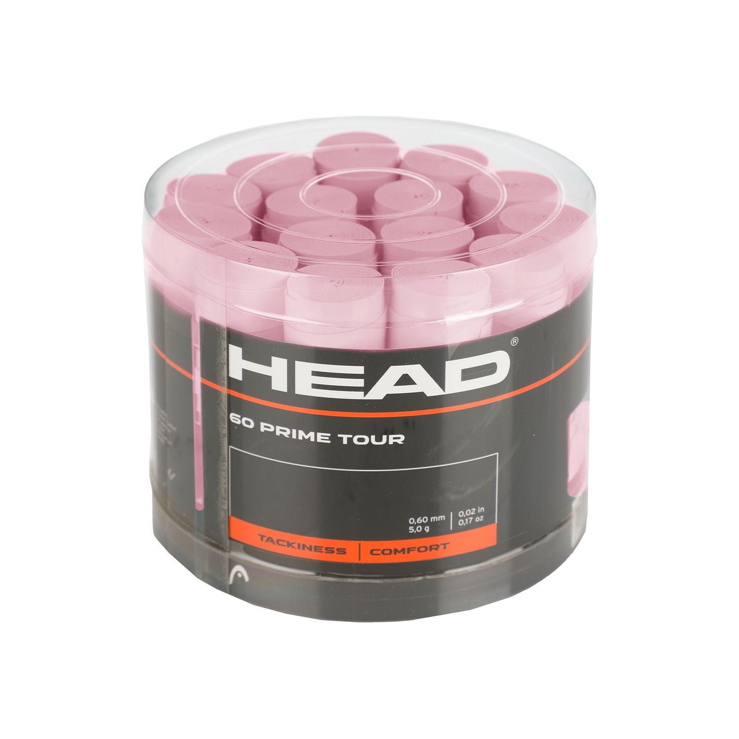 CUBE 60 PCS. OVERGRIPS HEAD PRIME TOUR PINK
