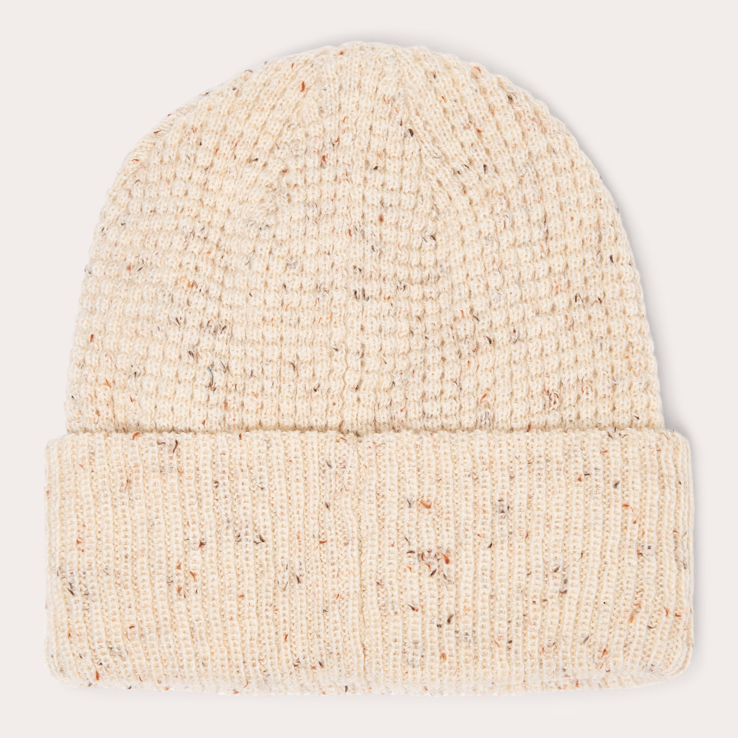 Ellipse Patch Waffle Beanie