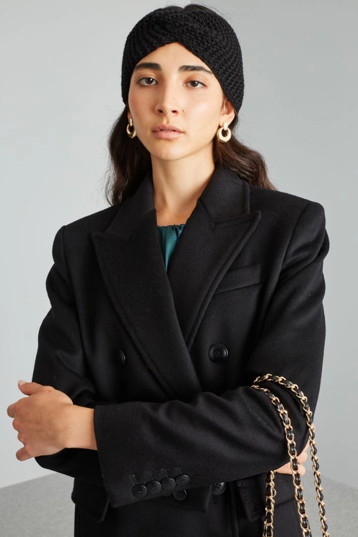 Braided headband - BLACK