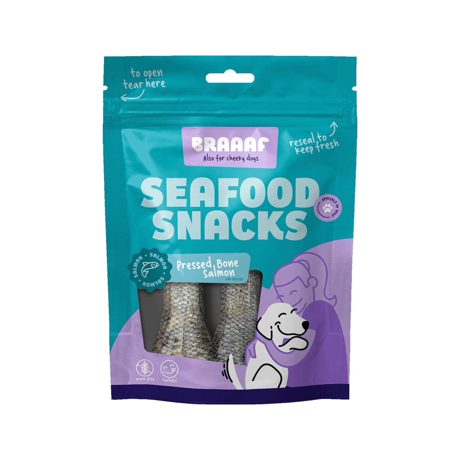 Braaaf Pressed Salmon Bone – 2 pieces