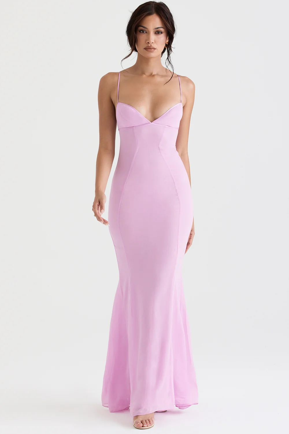 pink maxi dress