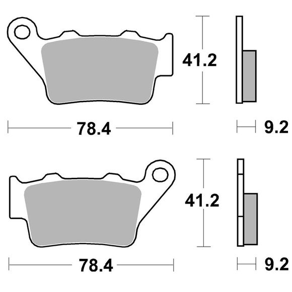 SBS 675LS Sintered Metal Rear Brake PadsRef: 675LS / 675040