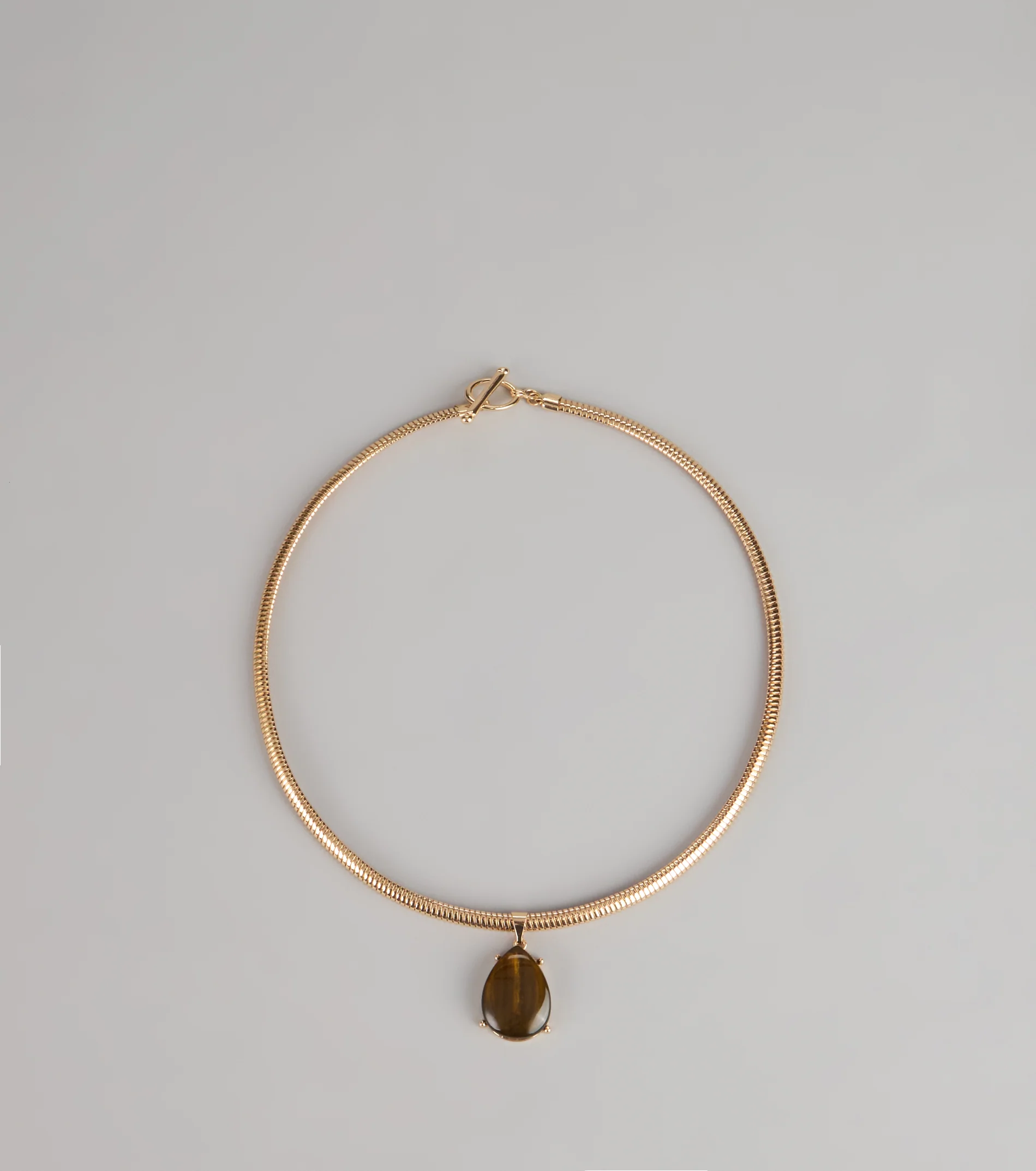 Drop the Drama Pendant Collar Necklace