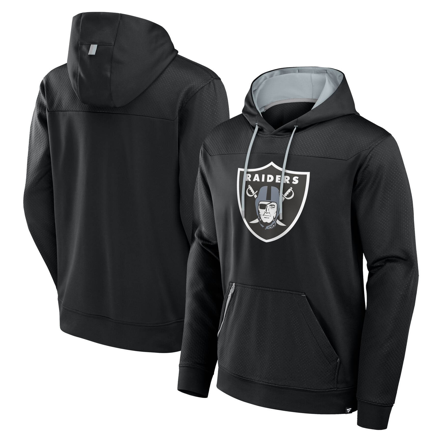 Las Vegas Raiders Defender Dot Faded NFL Hoodie Black