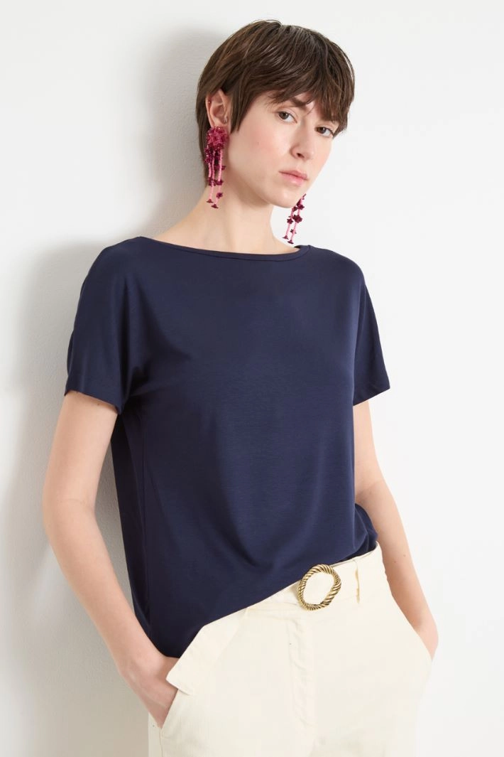 Fitted T-shirt - BLUE