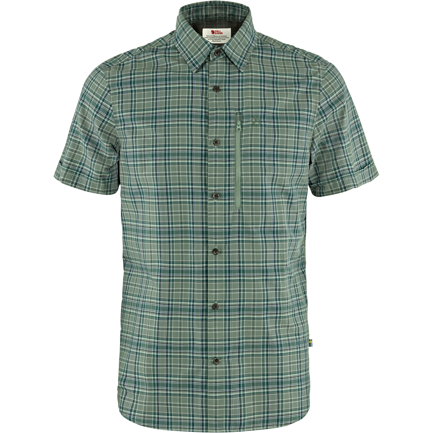 Fjällräven Abisko Hike Shirt SS M Men (Arctic Green\/Patina Green)