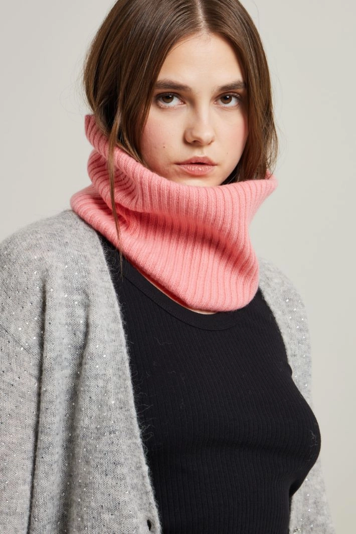 Cashmere neck warmer - PINK