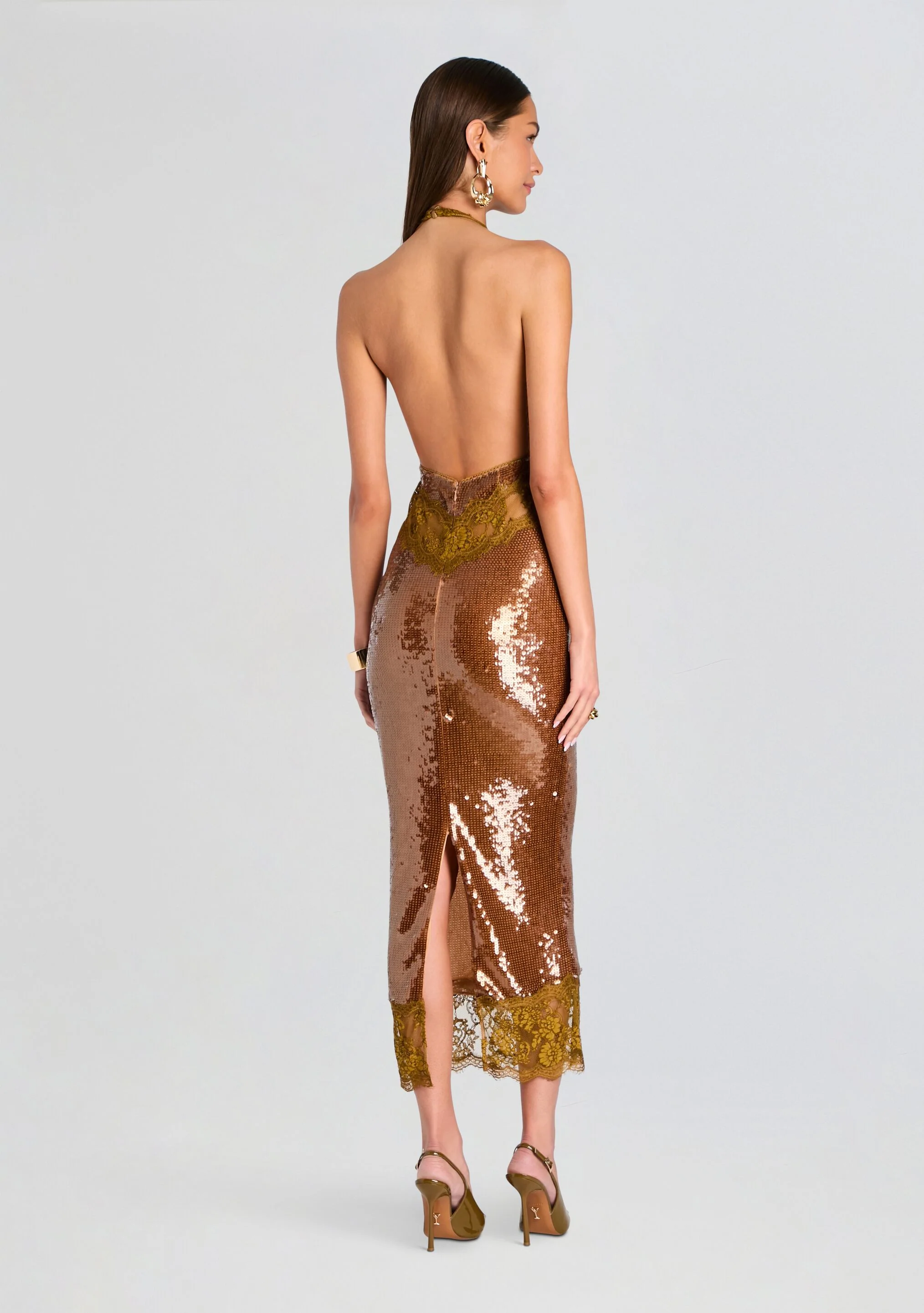 Vicky Sequin Lace Dress