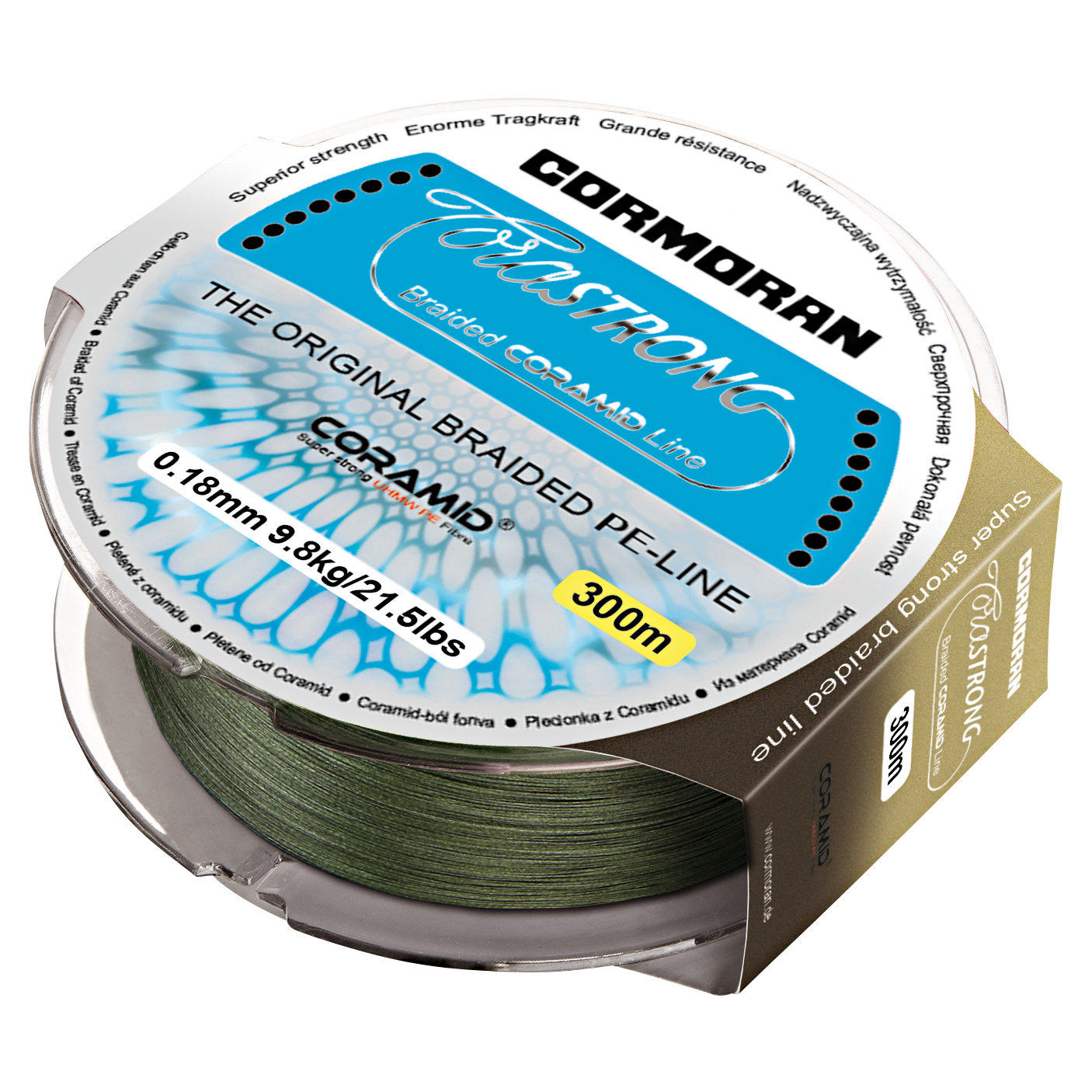 Cormoran Fishing Line Corastrong (olive green, 300 m)